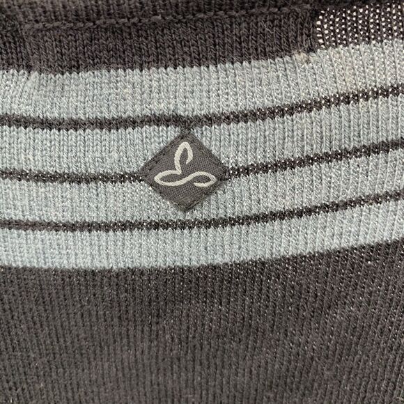 Prana Size XS Sydney Sweater Dress Long Sleeve Striped Tie Waist Lightweight - Picture 5 of 15